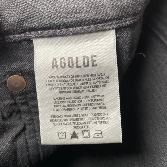 Agolde Riley High Rise Straight Crop in Panoramic Size 29 Retail $198 - Picture 10 of 12